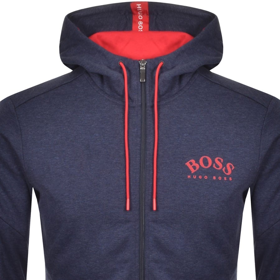 Alternative Image for ProductBOSS Saggy Full Zip Hoodie Navy2